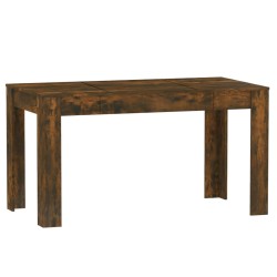 vidaXL Esstisch Räuchereiche 140x74,5x76 cm Holzwerkstoff