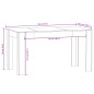 vidaXL Esstisch Braun Eichen-Optik 140x74,5x76 cm Holzwerkstoff vidaXL Esstisch Braun Eichen-Optik 140x74,5x76 cm Holzwerkstoff