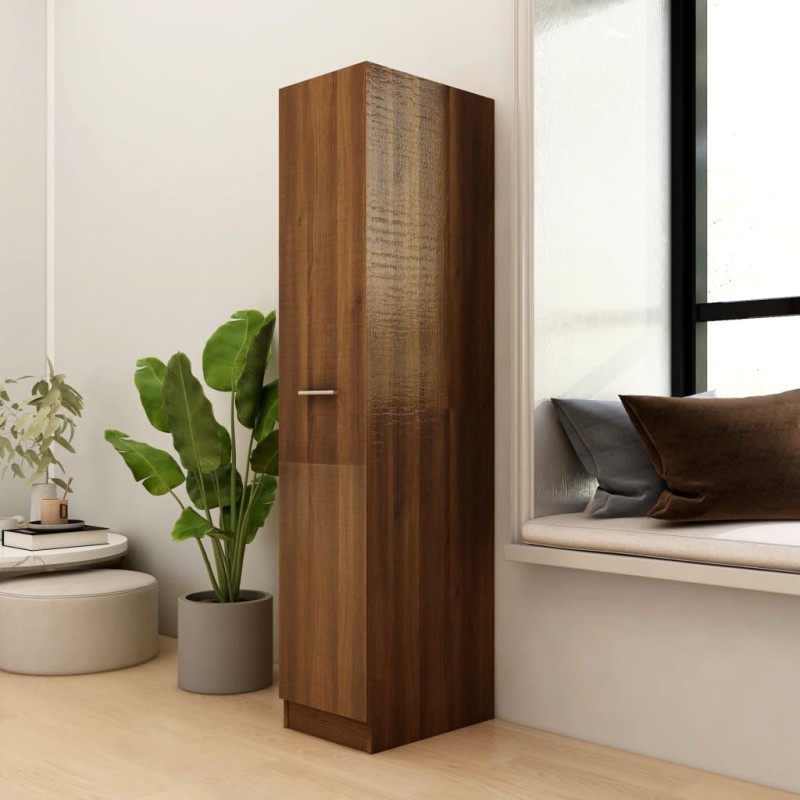 vidaXL Apothekerschrank Braun Eichen-Optik 30x42,5x150cm Holzwerkstoff vidaXL Apothekerschrank Braun Eichen-Optik 30x42,5x150cm Holzwerkstoff