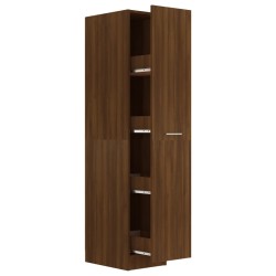 vidaXL Apothekerschrank Braun Eichen-Optik 30x42,5x150cm Holzwerkstoff
