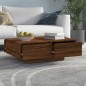 vidaXL Couchtisch Braun Eichen-Optik 90x60x31 cm Holzwerkstoff vidaXL Couchtisch Braun Eichen-Optik 90x60x31 cm Holzwerkstoff