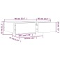 vidaXL Couchtisch Braun Eichen-Optik 90x60x31 cm Holzwerkstoff vidaXL Couchtisch Braun Eichen-Optik 90x60x31 cm Holzwerkstoff