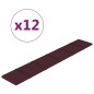 Wandpaneele 12 Stk. Lila 90x15 cm Stoff 1,62 m² Wandpaneele 12 Stk. Lila 90x15 cm Stoff 1,62 m²