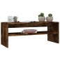 vidaXL Couchtisch Räuchereiche 100x40x40 cm Holzwerkstoff vidaXL Couchtisch Räuchereiche 100x40x40 cm Holzwerkstoff