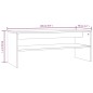vidaXL Couchtisch Räuchereiche 100x40x40 cm Holzwerkstoff vidaXL Couchtisch Räuchereiche 100x40x40 cm Holzwerkstoff