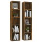 vidaXL CD-Regale 2 Stk. Räuchereiche 21x16x93,5 cm Holzwerkstoff vidaXL CD-Regale 2 Stk. Räuchereiche 21x16x93,5 cm Holzwerkstoff