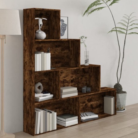 vidaXL Bücherregal Räuchereiche 155x24x160 cm