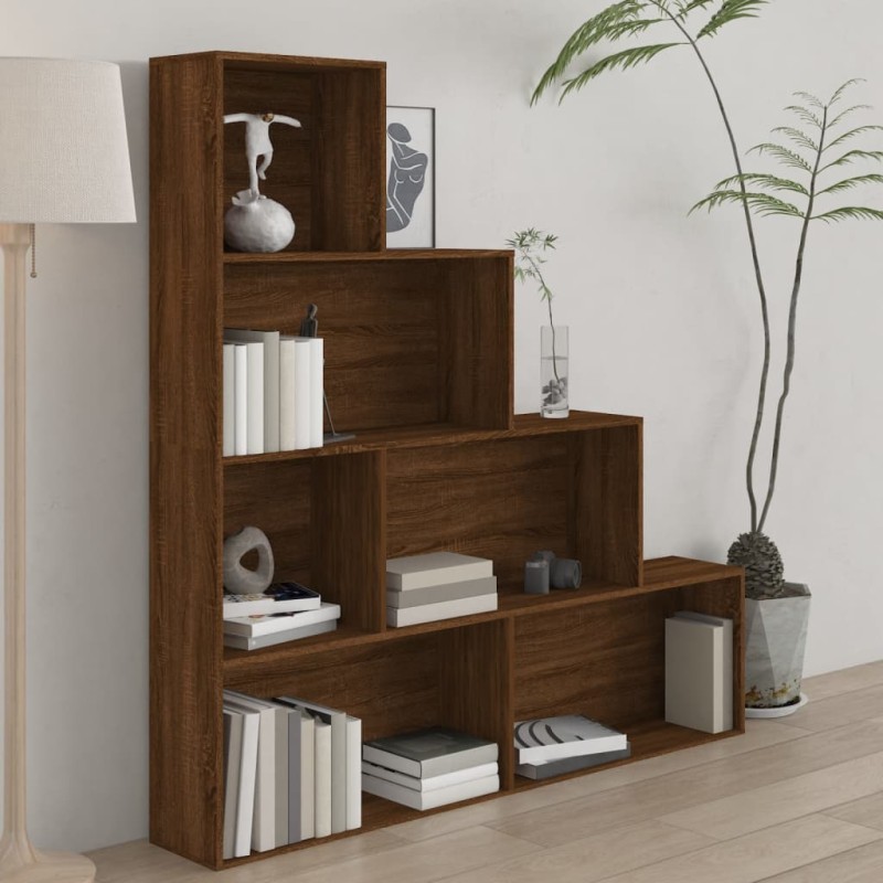 vidaXL Bücherregal Braun Eichen-Optik 155x24x160 cm vidaXL Bücherregal Braun Eichen-Optik 155x24x160 cm