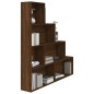 vidaXL Bücherregal Braun Eichen-Optik 155x24x160 cm vidaXL Bücherregal Braun Eichen-Optik 155x24x160 cm