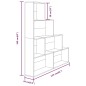 vidaXL Bücherregal Braun Eichen-Optik 155x24x160 cm vidaXL Bücherregal Braun Eichen-Optik 155x24x160 cm