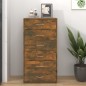 vidaXL Sideboard 6 Schubladen Räuchereiche 50x34x96 cm Holzwerkstoff vidaXL Sideboard 6 Schubladen Räuchereiche 50x34x96 cm Holzwerkstoff