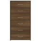 vidaXL Sideboard mit 6 Schubladen Braun Eichen-Optik 50x34x96 cm vidaXL Sideboard mit 6 Schubladen Braun Eichen-Optik 50x34x96 cm