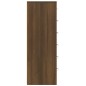 vidaXL Sideboard mit 6 Schubladen Braun Eichen-Optik 50x34x96 cm vidaXL Sideboard mit 6 Schubladen Braun Eichen-Optik 50x34x96 cm