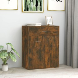 vidaXL Sideboard Räuchereiche 60x30x75 cm Holzwerkstoff	