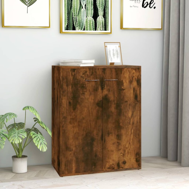 vidaXL Sideboard Räuchereiche 60x30x75 cm Holzwerkstoff vidaXL Sideboard Räuchereiche 60x30x75 cm Holzwerkstoff