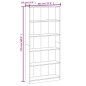 vidaXL Bücherregal 5 Fächer Räuchereiche 80x24x175 cm Holzwerkstoff vidaXL Bücherregal 5 Fächer Räuchereiche 80x24x175 cm Holzwerkstoff