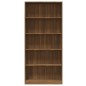 vidaXL Bücherregal 5 Fächer Braun Eichen-Optik 80x24x175 Holzwerkstoff vidaXL Bücherregal 5 Fächer Braun Eichen-Optik 80x24x175 Holzwerkstoff