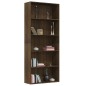 vidaXL Bücherregal 5 Fächer Braun Eiche 80x30x189 cm Holzwerkstoff vidaXL Bücherregal 5 Fächer Braun Eiche 80x30x189 cm Holzwerkstoff