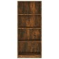 vidaXL Bücherregal 4 Fächer Räuchereiche 60x24x142 cm Holzwerkstoff vidaXL Bücherregal 4 Fächer Räuchereiche 60x24x142 cm Holzwerkstoff
