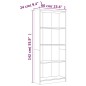vidaXL Bücherregal 4 Fächer Räuchereiche 60x24x142 cm Holzwerkstoff vidaXL Bücherregal 4 Fächer Räuchereiche 60x24x142 cm Holzwerkstoff