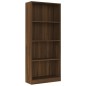 vidaXL Bücherregal 4 Fächer Braun Eichen-Optik 60x24x142 cm vidaXL Bücherregal 4 Fächer Braun Eichen-Optik 60x24x142 cm