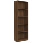 vidaXL Bücherregal 5 Fächer Braun Eichen-Optik 60x24x175 Holzwerkstoff vidaXL Bücherregal 5 Fächer Braun Eichen-Optik 60x24x175 Holzwerkstoff