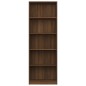 vidaXL Bücherregal 5 Fächer Braun Eichen-Optik 60x24x175 Holzwerkstoff vidaXL Bücherregal 5 Fächer Braun Eichen-Optik 60x24x175 Holzwerkstoff
