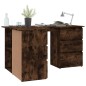 vidaXL Eckschreibtisch Räuchereiche 145x100x76 cm Holzwerkstoff vidaXL Eckschreibtisch Räuchereiche 145x100x76 cm Holzwerkstoff
