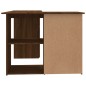vidaXL Eckschreibtisch Braun Eichen-Optik 145x100x76 cm Holzwerkstoff