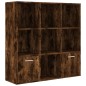 vidaXL Bücherschrank Räuchereiche 98x30x98 cm vidaXL Bücherschrank Räuchereiche 98x30x98 cm