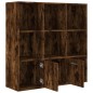 vidaXL Bücherschrank Räuchereiche 98x30x98 cm vidaXL Bücherschrank Räuchereiche 98x30x98 cm