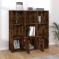 vidaXL Bücherschrank Räuchereiche 98x30x98 cm vidaXL Bücherschrank Räuchereiche 98x30x98 cm