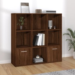 vidaXL Bücherschrank Braun Eichen-Optik 98x30x98 cm