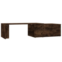 vidaXL Couchtisch Räuchereiche 150x50x35 cm Holzwerkstoff