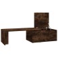 vidaXL Couchtisch Räuchereiche 150x50x35 cm Holzwerkstoff vidaXL Couchtisch Räuchereiche 150x50x35 cm Holzwerkstoff