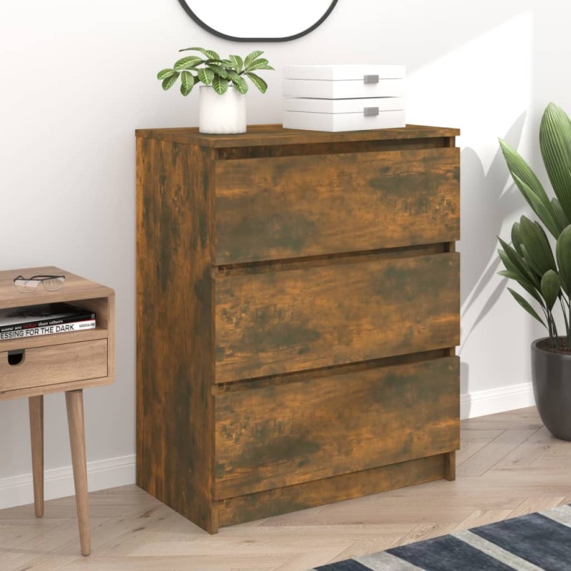 vidaXL Sideboard Räuchereiche 60x35x76 cm Holzwerkstoff vidaXL Sideboard Räuchereiche 60x35x76 cm Holzwerkstoff