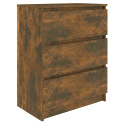 vidaXL Sideboard Räuchereiche 60x35x76 cm Holzwerkstoff