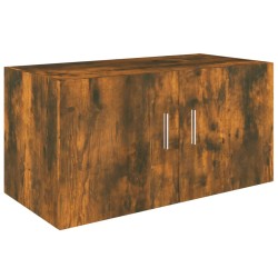 vidaXL Wandschrank Räuchereiche 80x39x40 cm Holzwerkstoff