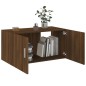 vidaXL Wandschrank Braun Eichen-Optik 80x39x40 cm Holzwerkstoff vidaXL Wandschrank Braun Eichen-Optik 80x39x40 cm Holzwerkstoff