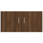 vidaXL Wandschrank Braun Eichen-Optik 80x39x40 cm Holzwerkstoff vidaXL Wandschrank Braun Eichen-Optik 80x39x40 cm Holzwerkstoff