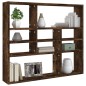 vidaXL Wandregal Räuchereiche 90x16x78 cm Holzwerkstoff vidaXL Wandregal Räuchereiche 90x16x78 cm Holzwerkstoff