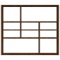 vidaXL Wandregal Braun Eichen-Optik 90x16x78 cm Holzwerkstoff vidaXL Wandregal Braun Eichen-Optik 90x16x78 cm Holzwerkstoff