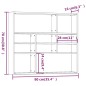 vidaXL Wandregal Braun Eichen-Optik 90x16x78 cm Holzwerkstoff vidaXL Wandregal Braun Eichen-Optik 90x16x78 cm Holzwerkstoff