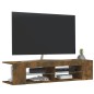 vidaXL TV-Schrank mit LED-Leuchten Räuchereiche 135x39x30 cm vidaXL TV-Schrank mit LED-Leuchten Räuchereiche 135x39x30 cm
