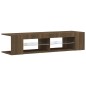 vidaXL TV-Schrank mit LED-Leuchten Braun Eichen-Optik 135x39x30 cm vidaXL TV-Schrank mit LED-Leuchten Braun Eichen-Optik 135x39x30 cm