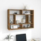 vidaXL Wandregal Räuchereiche 75x16x55 cm Holzwerkstoff vidaXL Wandregal Räuchereiche 75x16x55 cm Holzwerkstoff