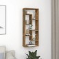 vidaXL Wandregal Räuchereiche 36x16x90 cm Holzwerkstoff vidaXL Wandregal Räuchereiche 36x16x90 cm Holzwerkstoff