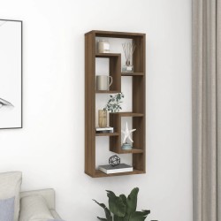 vidaXL Wandregal Braun Eichen-Optik 36x16x90 cm Holzwerkstoff