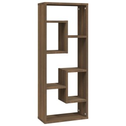 vidaXL Wandregal Braun Eichen-Optik 36x16x90 cm Holzwerkstoff