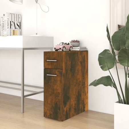 vidaXL Apothekerschrank Räuchereiche 20x45,5x60 cm Holzwerkstoff